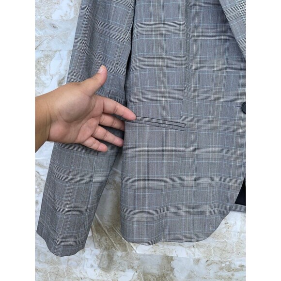 Hipchik Couture "Sweet But Psycho" Plaid Blazer - Women's Size 12 - One Button - Picture 6 of 10